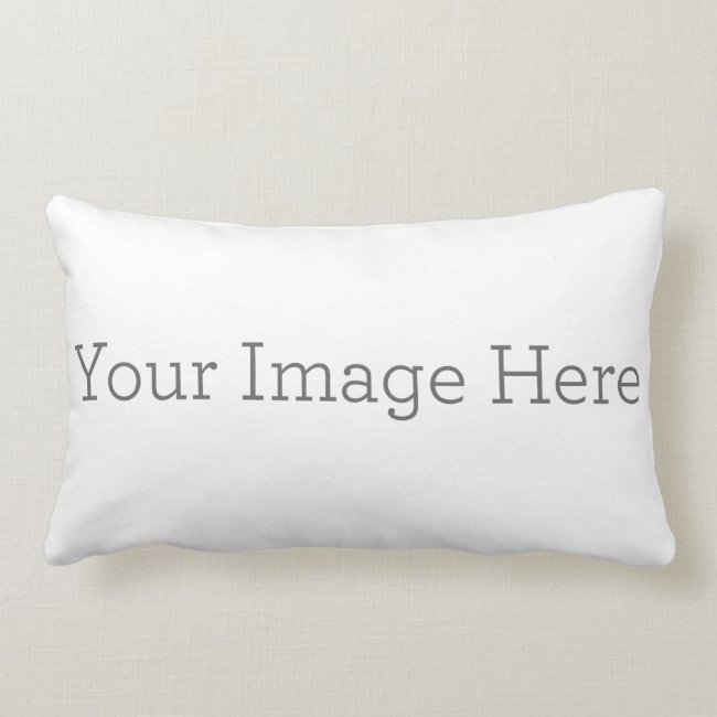 Create Your Own Polyester Lumbar Pillow 13" x 21"