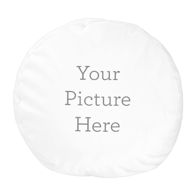 Your Custom Sturdy Spun Polyester Round Pouf (Bottom)