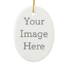 Create Your Own Porcelain Oval Ornament
