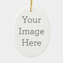 Create Your Own Porcelain Oval Ornament