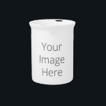 Create Your Own Porcelain Pitcher<br><div class="desc">Create your own personalized porcelain pitcher with your custom image. Add your favorite photo, design or artwork to create something really unique. To edit this design template, click 'Change' and upload your own image as shown above. Click 'Customize It' button to add text, customize fonts and colors. Treat yourself or...</div>