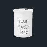 Create Your Own Porcelain Pitcher<br><div class="desc">Create your own personalized porcelain pitcher with your custom image. Add your favorite photo, design or artwork to create something really unique. To edit this design template, click 'Change' and upload your own image as shown above. Click 'Customize It' button to add text, customize fonts and colors. Treat yourself or...</div>