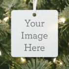 Create Your Own Porcelain Square Ornament