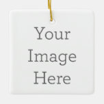 Create Your Own Porcelain Square Ornament at Zazzle