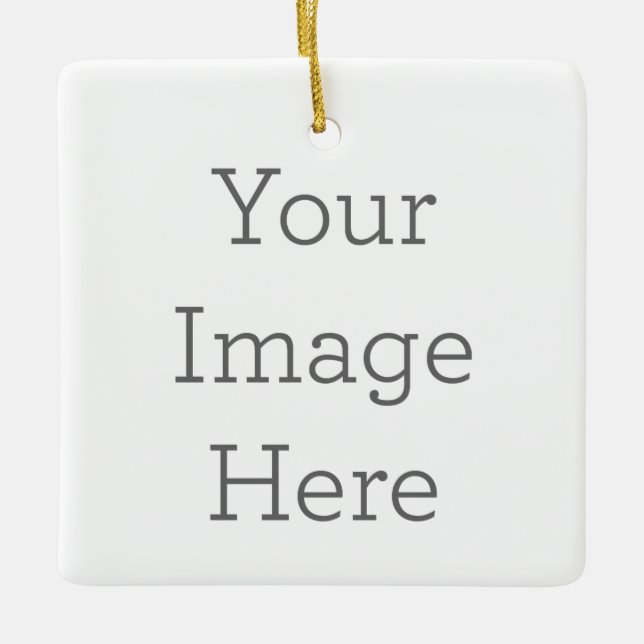 Ceramic Square Ornament (Front)