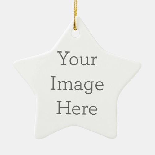 Create Your Own Porcelain Star Ornament