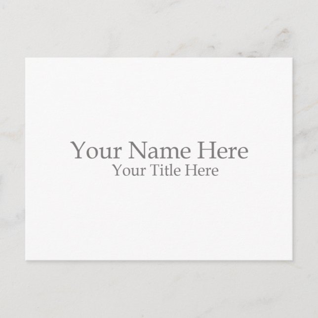 Create Your Own Postcard (Front)