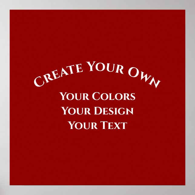 Create Your Own Poster (Front)