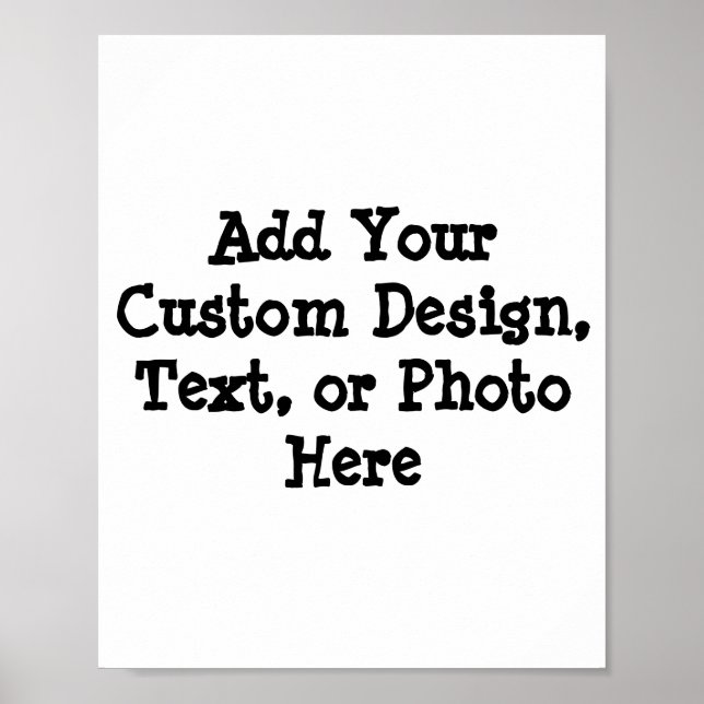 Create Your Own Poster - Customized Design (Front)