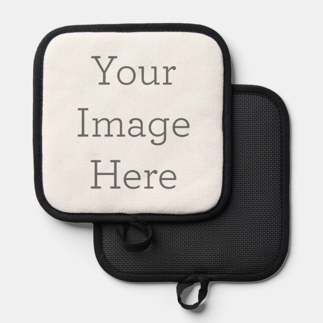 Black Silicone Heat Protection, Pot Holder Only (Front/Back)