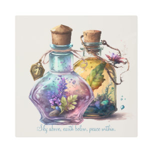 Create Your Own Potion Bottles Metal Print