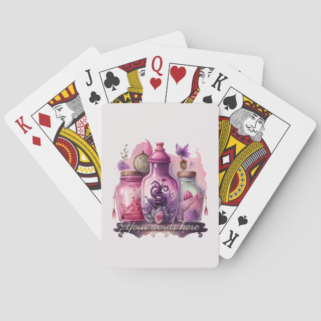 Create Your Own Potion Bottles Poker Cards (Back)
