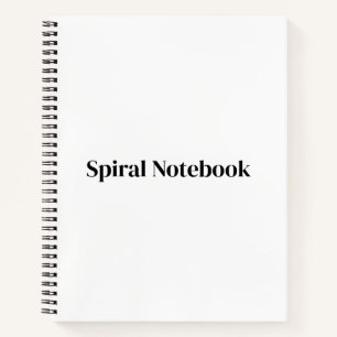 Create Your Own Premium   8.5" x 11" Spiral Notebook