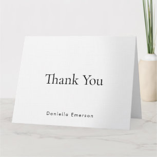 Create Your Own Premium Linen Thank You Card