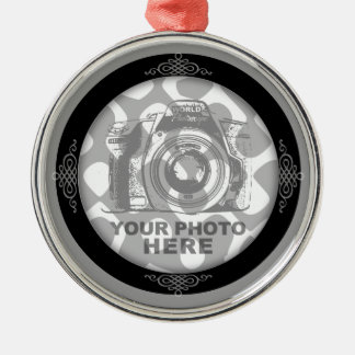 Create Your Own Premium Round Ornament Elegant