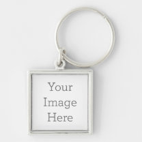 Create Your Own Premium Square Keychain, Small Keychain