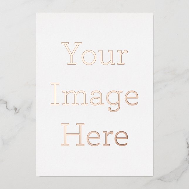 5" x 7" Foil Holiday Card (Front)