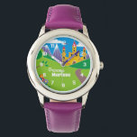 Create Your Own Pretty Fairy Princess Castle Watch<br><div class="desc">Pretty fairy princess castle is a magical playland of happiness for your special little princess. Tags: "pretty fairy princess castle", "happy birthday princess party", "whimsical playful girly girl room", "bright green blue pink yellow", "custom personalized name monogram gifts", "create your own magical castles", "girls fantasy play", "fun trees flowers mountains",...</div>