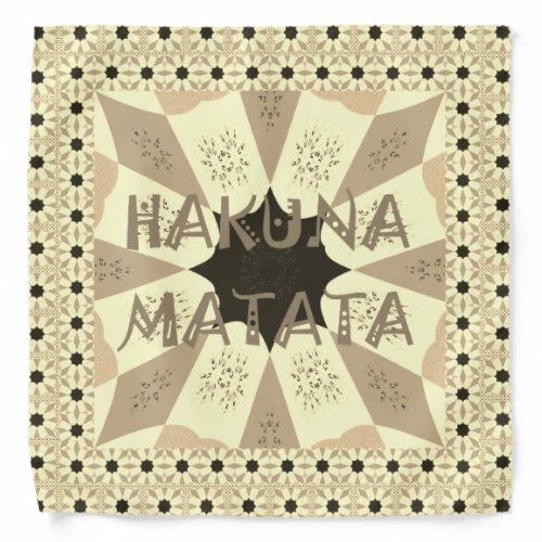 Create Your Own Pretty  Hakuna Matata cute pretty Bandana