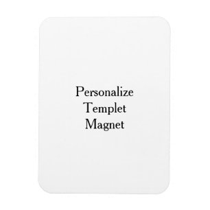 Create your own professional 3" x 4" Flexible Magnet