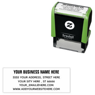 Create Your Own Professional Address Stamp Example