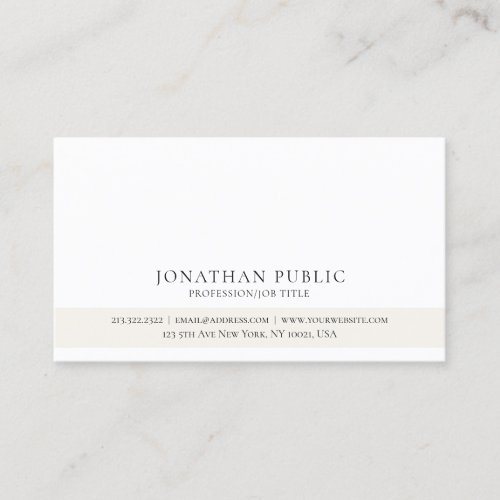 Create Your Own Professional Classic Clean Elegant Business Card