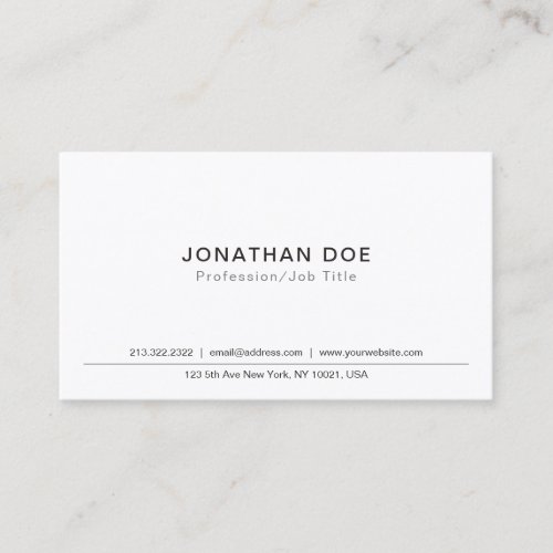 Create Your Own Professional Classic Elegant Smart Business Card