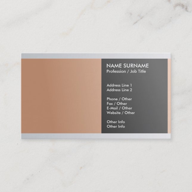 Create Your Own Professional Elegant Luxury Business Card (Front)