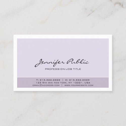 Create Your Own Professional Elegant Simple Modern Business Card