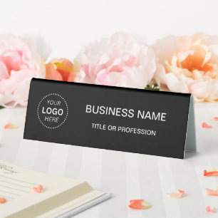 Create Your Own Professional logo Desk Nameplate Table Tent
