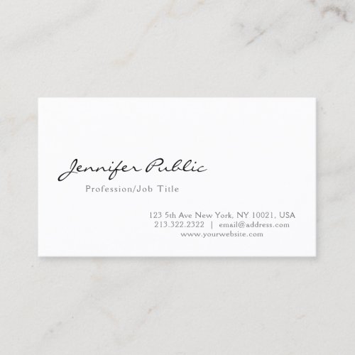 Create Your Own Professional Modern Elegant Business Card