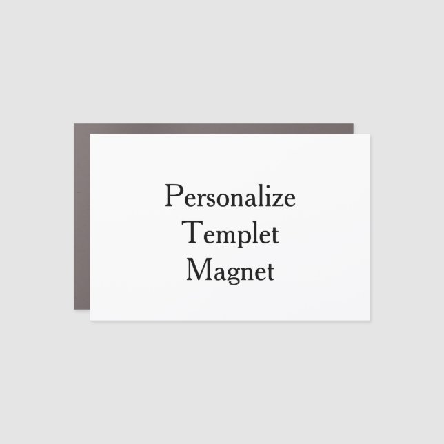 Create your own professional Rectangle Car Magnet (Front)