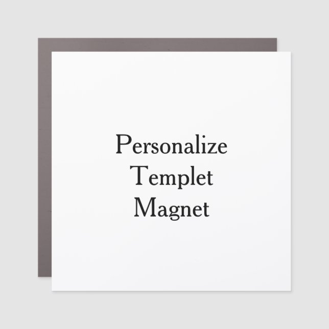 Create your own professional Square Car Magnet (Front)