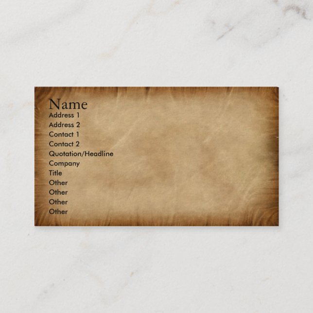 Create your own Profile Card parchment patriot (Front)