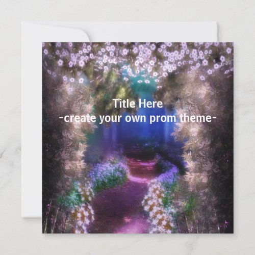 Create Your Own Prom Invitations