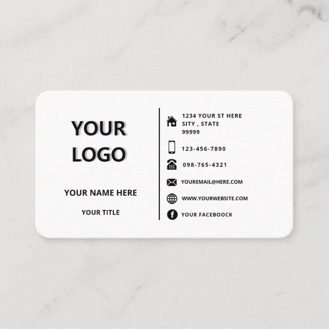 Create Your Own Promotional Business Card Template (Front)