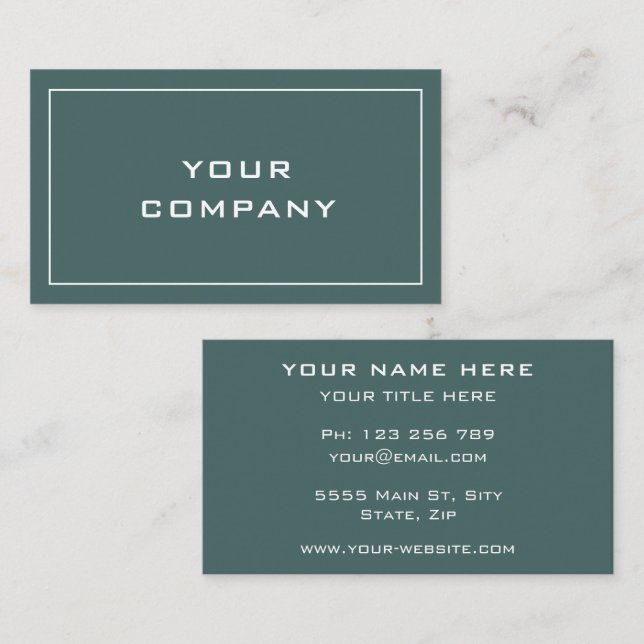 Create Your Own Promotional Business Card Template (Front/Back)
