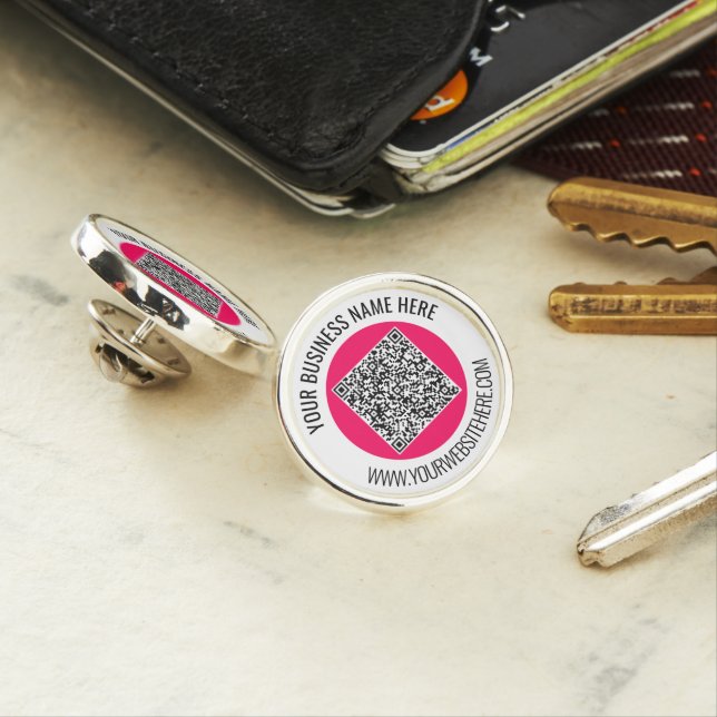 Create Your Own Promotional QR Code Lapel Pin Gift (In Situ)