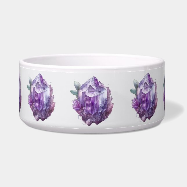 Create Your Own Purple Amethyst Crystals Bowl (Front)