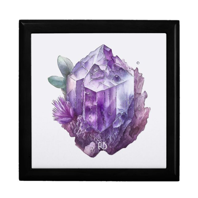 Create Your Own Purple Amethyst Crystals Gift Box (Front)