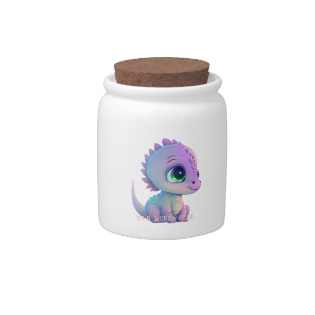 Create Your Own Purple Baby Dragon Candy Jar (Front)