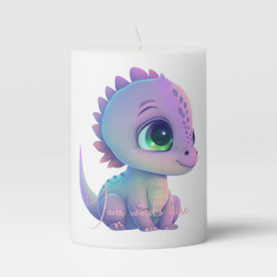 Create Your Own Purple Baby Dragon Pillar Candle