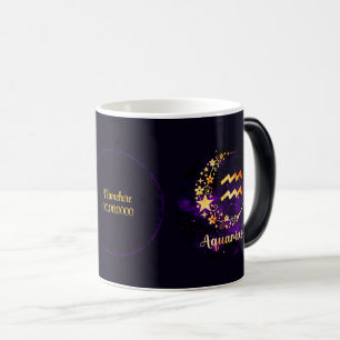 Create Your Own Purple Celestial Aquarius Zodiac Color Morph Mug