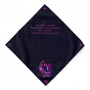 Create Your Own Purple Celestial Aries Bandana