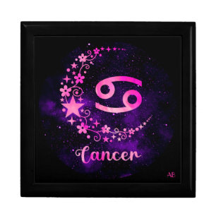 Create Your Own Purple Celestial Cancer Zodiac Gift Box