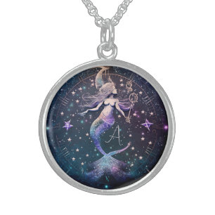 Create Your Own Purple Celestial Mermaid Sterling Silver Necklace