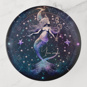Create Your Own Purple Celestial Mermaid Trinket Tray
