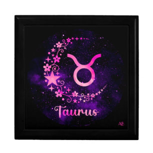 Create Your Own Purple Celestial Taurus Zodiac Gift Box