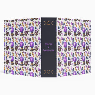 Create Your Own Purple Crystal Ball 3 Ring Binder