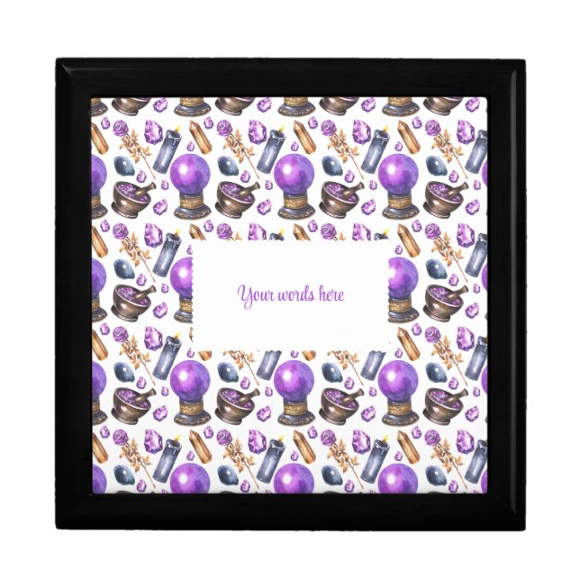 Create Your Own Purple Crystal Ball Gift Box (Front)